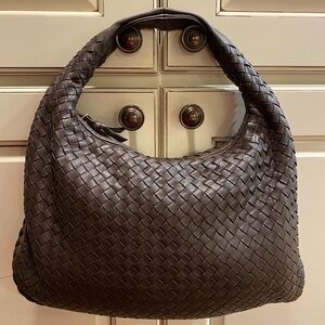 Bottega Veneta Dark Brown Intrecciato Bag